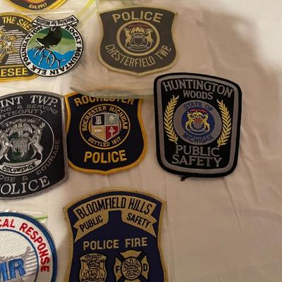 POLICE, SHERIFF, FIRE RESCUE, EMT AND OTHER CLOTH PATCHES