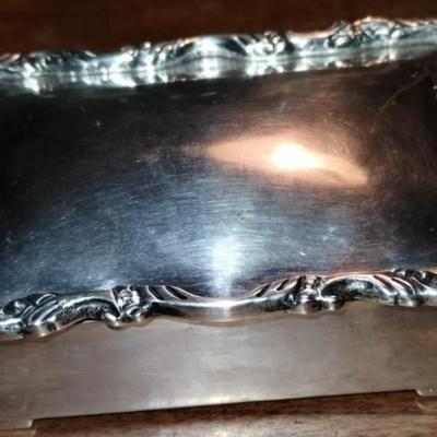 Sterling silver box 296 g