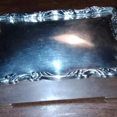 Sterling silver box 296 g