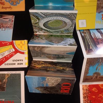 VINTAGE CARDBOARD ADVERTISING FANS & POSTCARDS