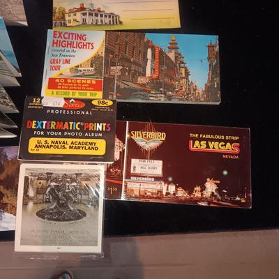 VINTAGE CARDBOARD ADVERTISING FANS & POSTCARDS