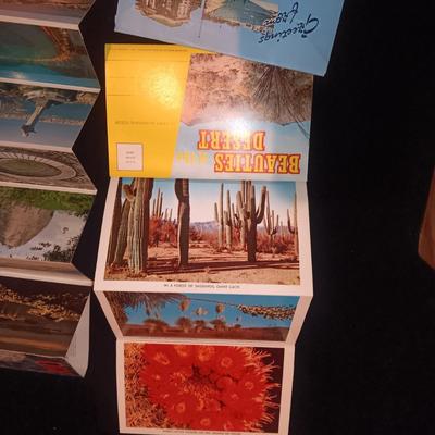 VINTAGE CARDBOARD ADVERTISING FANS & POSTCARDS