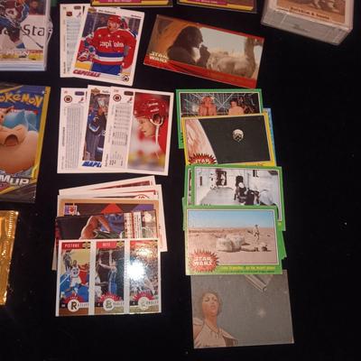 STAR WARS, POKEMON, DESERT STORM, SPORTS AND MORE TRADING CARDS