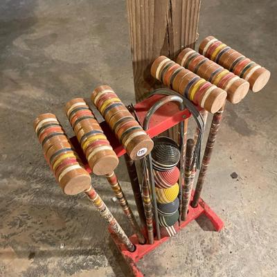 Vintage Croquet Set