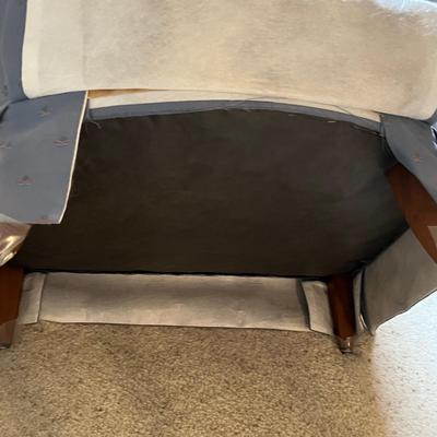 Blue arm chair