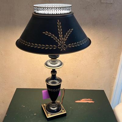 Early American Tole-ware Lamp