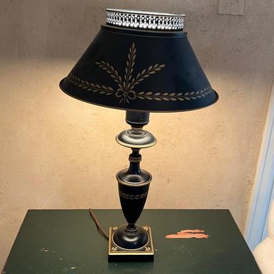 Early American Tole-ware Lamp