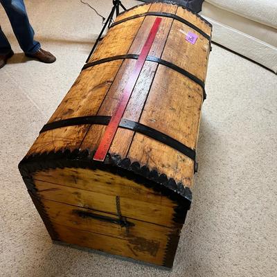 Fantastic Primitive Camel Back Trunk