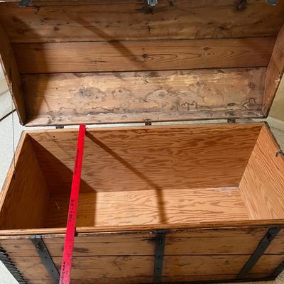 Fantastic Primitive Camel Back Trunk