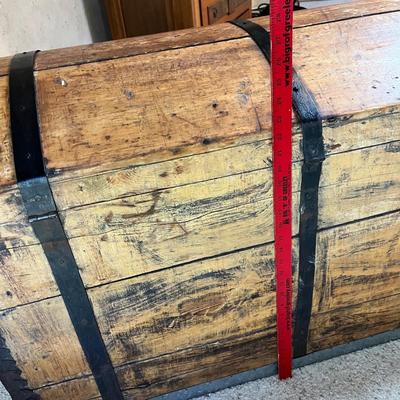 Fantastic Primitive Camel Back Trunk