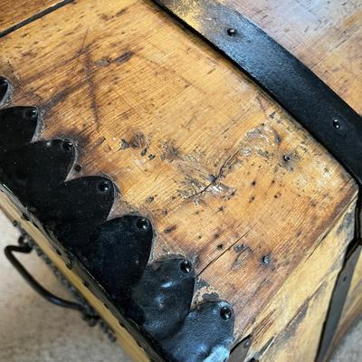 Fantastic Primitive Camel Back Trunk