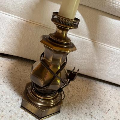 Brass table lamp