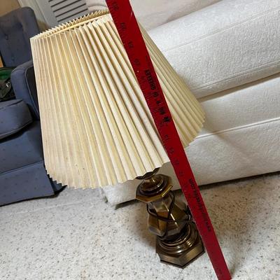 Brass table lamp