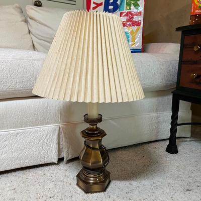 Brass table lamp