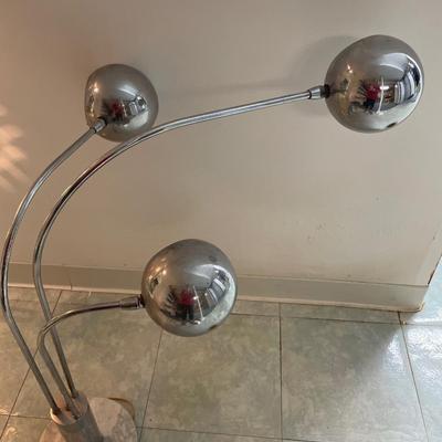 Real Marble base and Silver adjustable ball lamps