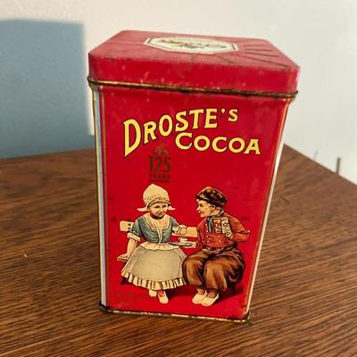 Vintage Droste Dutch Cocoa 125th Anniversary Tin 1863-1988