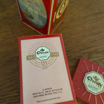 Vintage Droste Dutch Cocoa 125th Anniversary Tin 1863-1988