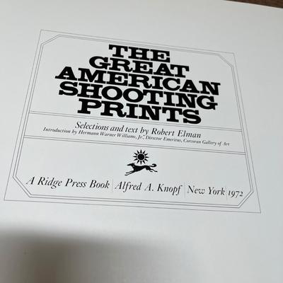Coffee table book on shooting prints