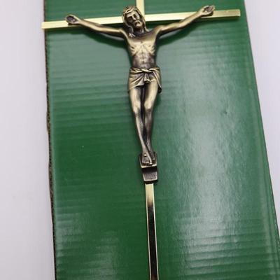 Six Wood & Metal Wall Mount Crucifixes