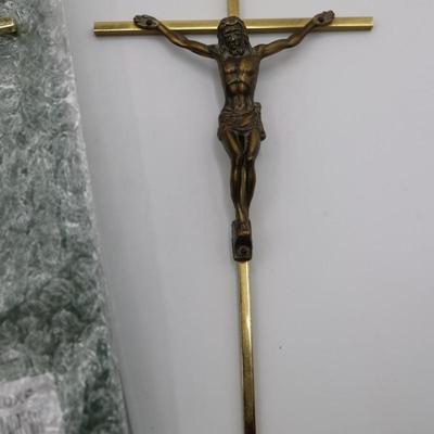 Six Wood & Metal Wall Mount Crucifixes