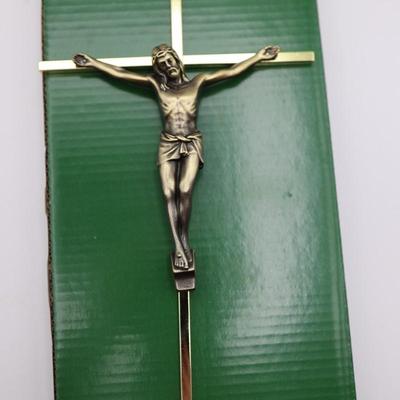 Six Wood & Metal Wall Mount Crucifixes