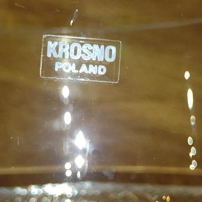 Krosno Poland Glass Vase- Approx 10 1/4" Tall