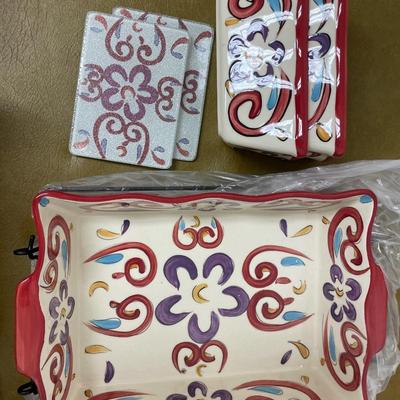 Cream, red & purple temp-tations set