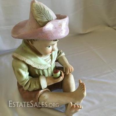 LOT 18 - Two Large Ceramic Baby Figurines