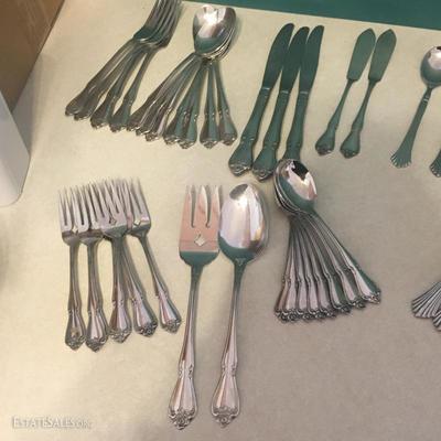 LOT 62- 2 Stainless Flatware Sets by Rogers and Oneida