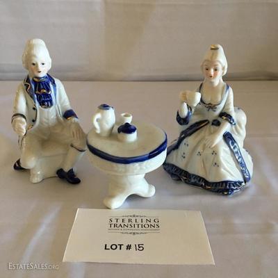 Lot 15 - Lot of Twenty Figurines plus Mini Tea set and bowls