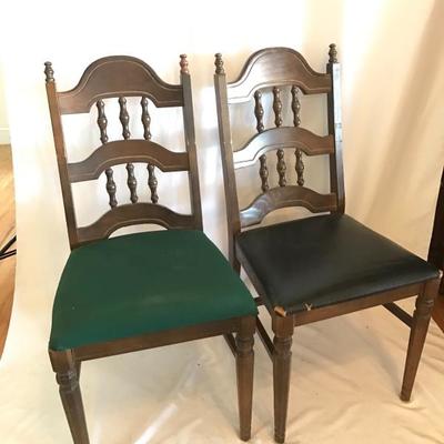Lot 2 - Set of Five Wood Chairs