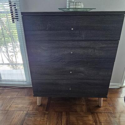 4 Drawer MCM Dresser - Gray