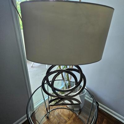 Soroca Silver Metallic Rings Modern Lamp (1)