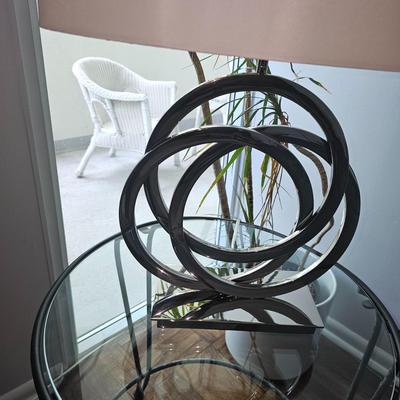 Soroca Silver Metallic Rings Modern Lamp (1)