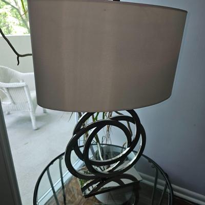 Soroca Silver Metallic Rings Modern Lamp (1)