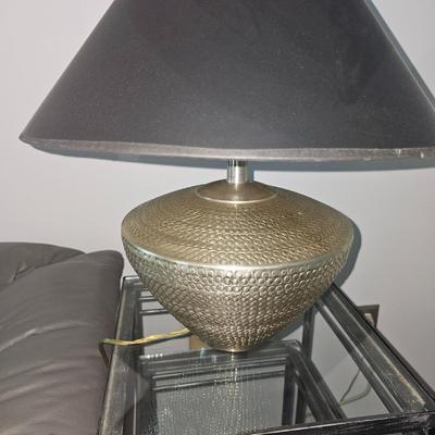 Hammered Nickel Lamp (1)