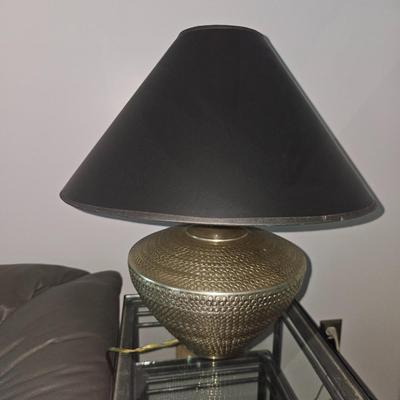 Hammered Nickel Lamp (1)