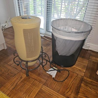 Lasko Designer Series Ceramic Space Heater & Mesh Trash Can