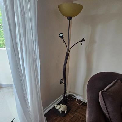 Contemporary Wrought Iron Floor Lamp