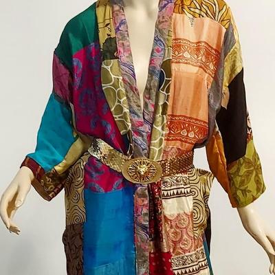 Vtg 80-90s Pure Silk Kimono from Antique Saris