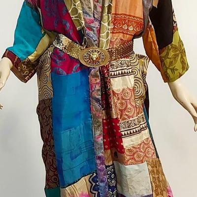 Vtg 80-90s Pure Silk Kimono from Antique Saris