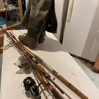 Fishing Poles, Reels & Waders