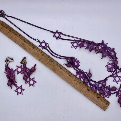 Earrings & Necklace, vintage jewelry