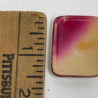 Acrylic Resin Vintage Rectangular Cameo