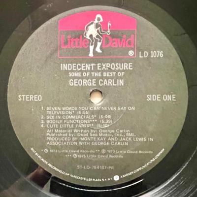 2 George Carlin Comedian Vintage 33PRM Vinyl Record Albums