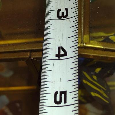 Collection of Nine Franklin Mint Butterfly Figurines with Glass and Brass Display