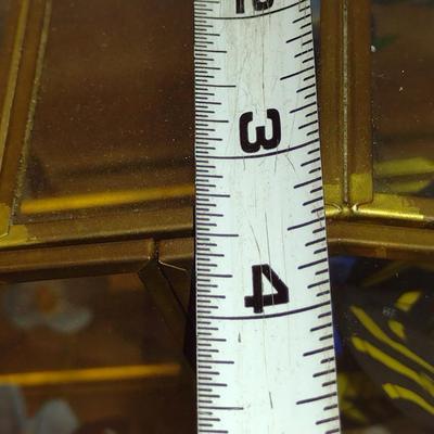 Collection of Nine Franklin Mint Butterfly Figurines with Glass and Brass Display