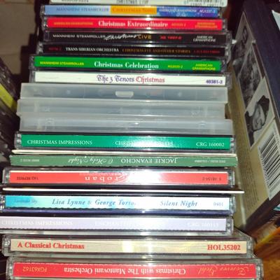 Collection of DVDs and CDs