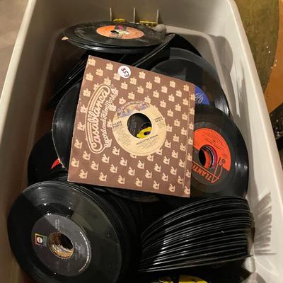 Tub of 45 Records