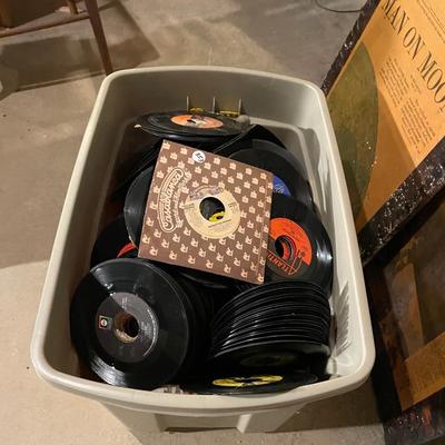Tub of 45 Records